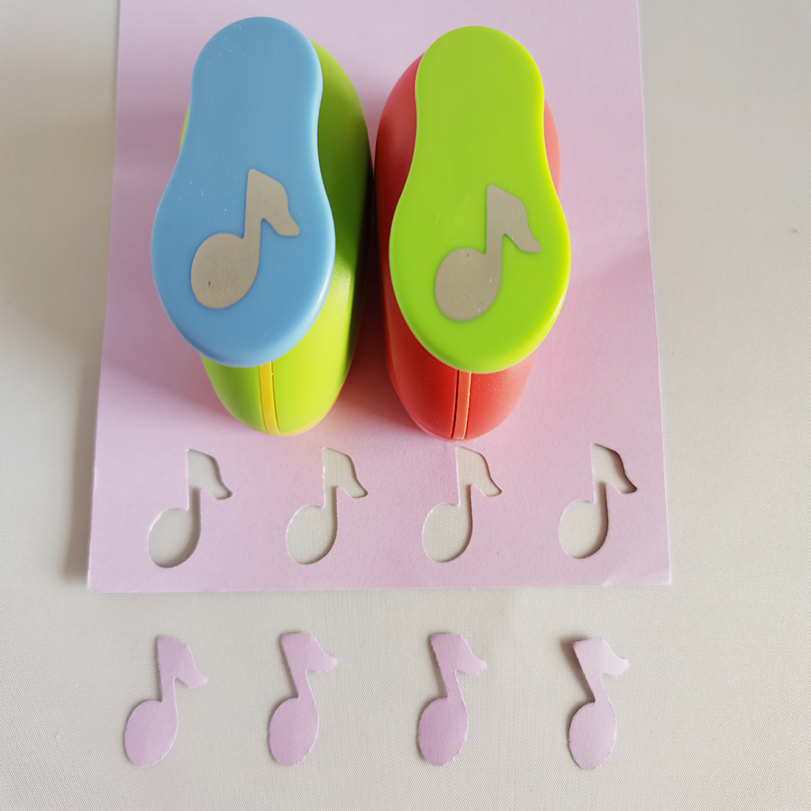 2-2.5CM musical note Shape EVA foam craft punch paper cutter for greeting card Scrapbook Handmade puncher Furador punch 1 inch