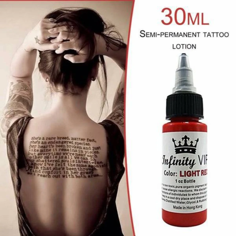 Tattoo Ink Body Painting Tattoo Ink Permanent Makeup Coloring Pigment Eyebrows Eyeliner Tattoo Paint Body Eternal 30Ml