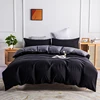 3pcs Solid colour duvet cover set of three Scandinavian simplicity queen size comfy/with pillowcases 1
