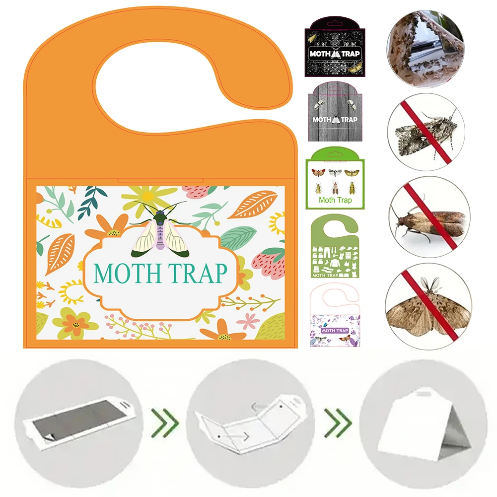5 Pz Colla Appiccicosa Pasto Indiano Trappole Per Falene Con Feromoni Prime Moth Feromoni Trappole Vestiti Armadio Trappole Per Falene Per Vestiti Arm