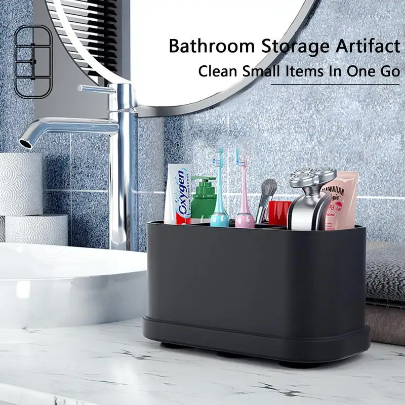 Multifunctional Toothbrush and Toothpaste Holder Organizer