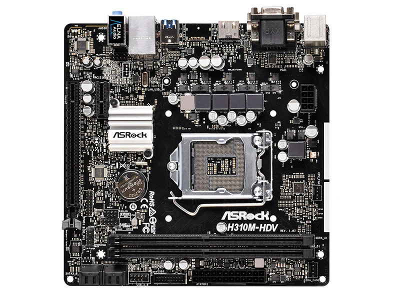 H310CM-HDV-or-H310M-HDV-mATX-Intel-H310-DDR4-2666MHz-USB-3-1-Ge-used ...