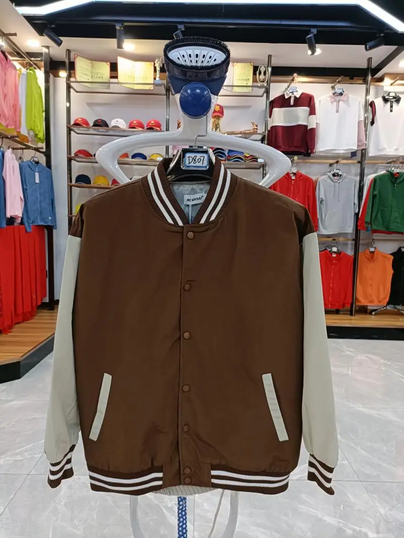 Unisex Retro Baseball Jacket PU Leather Long Sleeve Loose Trendy Baseball Uniform Y2k Streetwear Coat Couples Casual Clothes