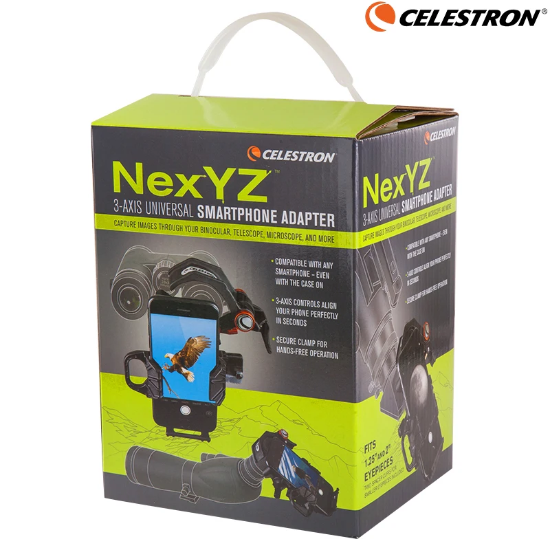 Celestron NexYZ 3-Axis Universal Smartphone Adapter Mobile Cell Phone Mount For Astronomical Telescope Binoculars Microscope 6