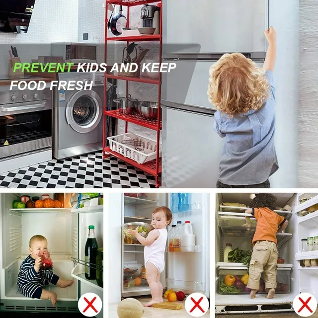 WSDCAM Refrigerator Alarm Wireless Fridge Alarm Door Open Alarm with Delay Loud 108 dB Magnetic Sensor Security Window Alarm 2