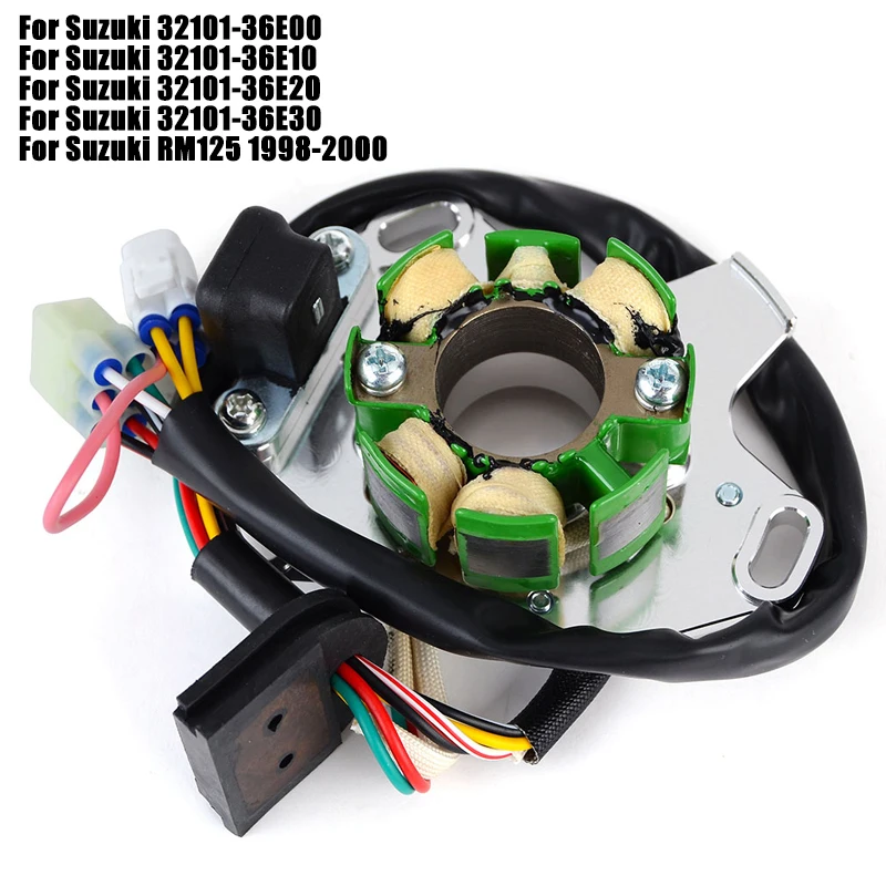 

Magneto Stator Coil For Suzuki RM125 RM 125 1998-2000 32101-36E30 32101-36E20 32101-36E10 32101-36E00