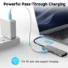 RSHTECH USB C Hub hdmi 4k 120hz 8K HDMI 10Gbps Data Transfer Speed 100W Power Delivery with SD/TF Reader USB-C Docking Station 4