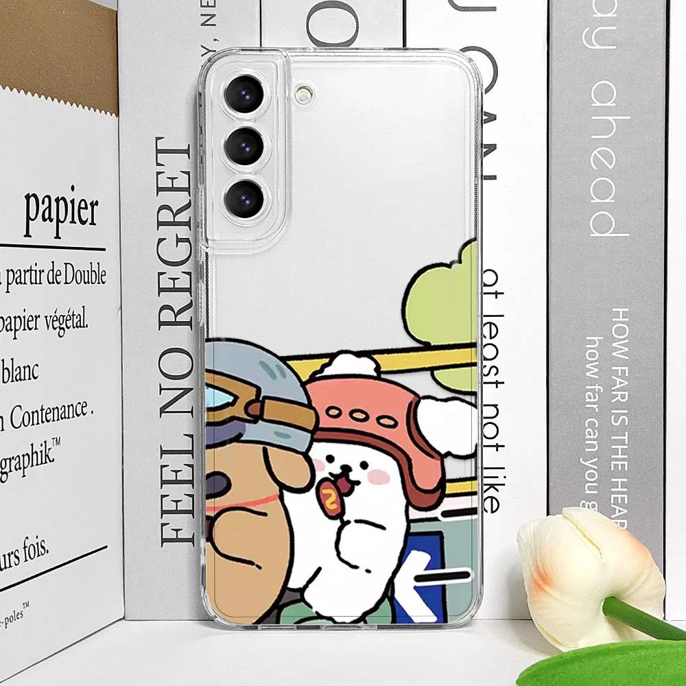 Cartoon Motorcycle Dogs Couple Phone Case for Samsung Galaxy S21 S22 S23 S24 S25 Ultra Plus FE Clear Covers Paired Lovers Fundas 4 Cartoon Motorcycle Dogs Couple Phone Case for Samsung Galaxy S21 S22 S23 S24 S25 Ultra Plus FE Clear Covers Paired Lovers Fundas – Bild 4