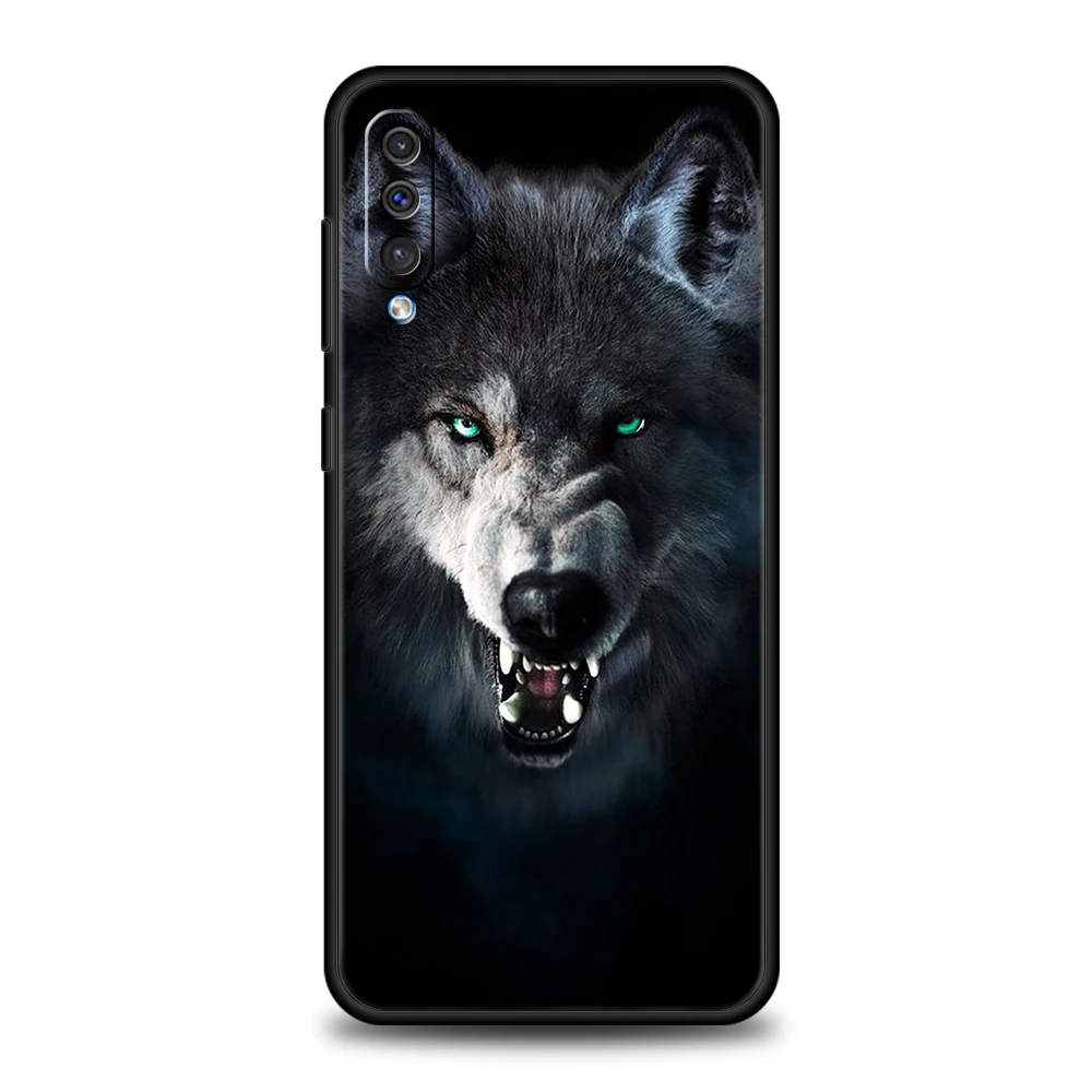 Mond brüllende Wolf Telefon hülle für Samsung Galaxy A24 A13 A53 A73 A33 A22 A12 5G A02 A03 A70 A50 A10 A20 A30 Silikon abdeckung – Detail 8