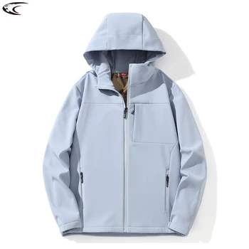 LNGXO Giacca invernale in pile caldo da donna SoftShell impermeabile antivento per escursionismo, campeggio, arrampicata, sci, cappotto termico da esterno 1