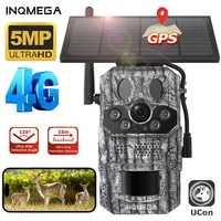 INQMEGA4G 2K 5MP PIR Motion Activated  Trigger Time Night Vision IP66 Hunting Trail Wildlife Battery Solar Camera Forest