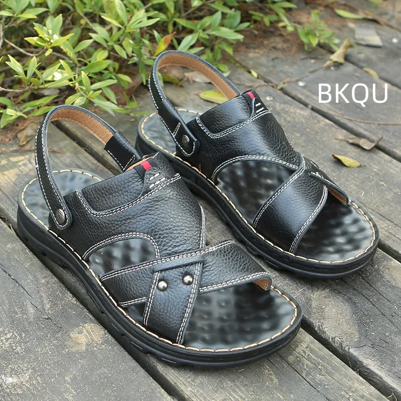

Men's Summer Sandals Comfortable Lightweight Non-slip Massage Beach Fashion Wear-Resistant Flat Heel Breathable Summer Main