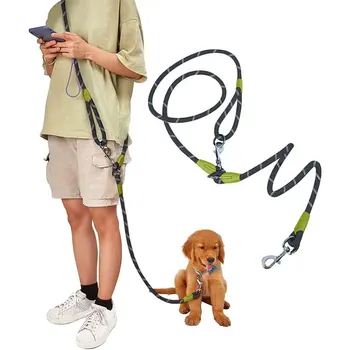 Strong Dog Leash Pet Leashes Reflective Leash For Big Small Medium Dog Leash Drag Pull Tow Golden Retriever