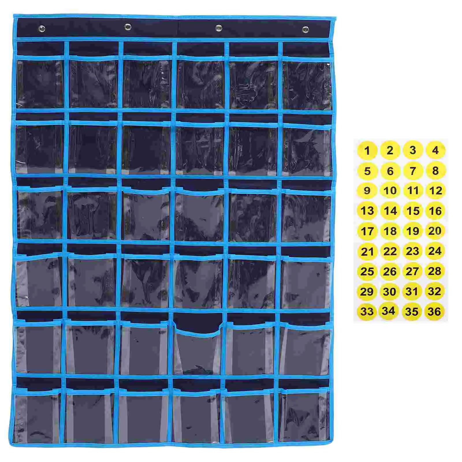 

Подвесная сумка для хранения телефона прозрачная этикетка белая карманная Таблица с 36 ячейками для гарнитуры