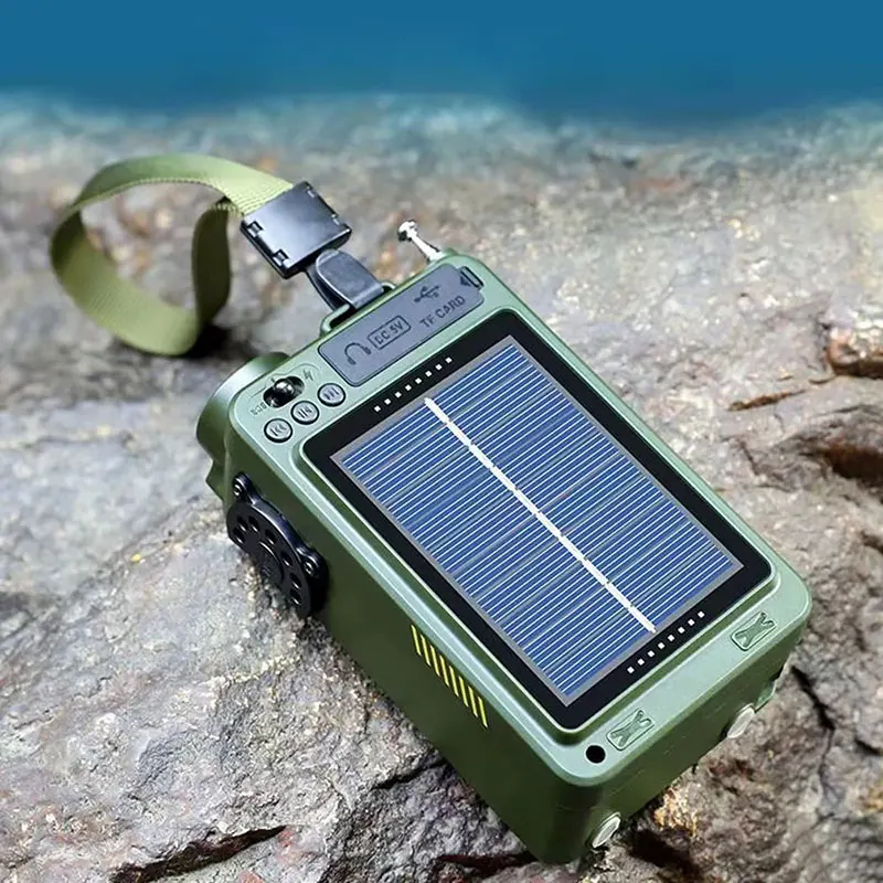 Degen R11 multi-function emergency portable outdoor Bluetooth TF card USB playback full-band solar radio portable solar radio