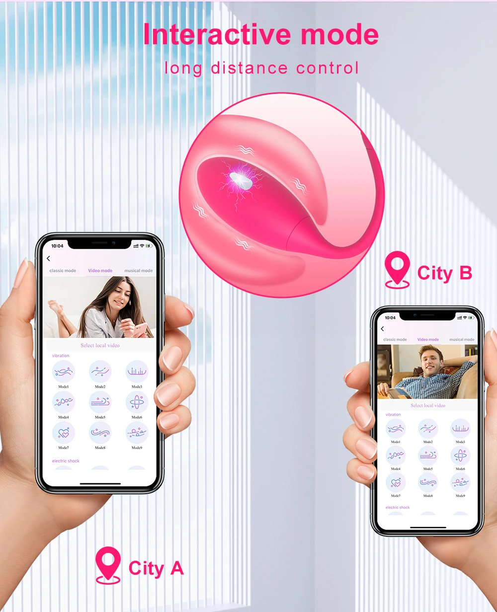 Wireless Remote Control G-Spot Vibrator with App Function