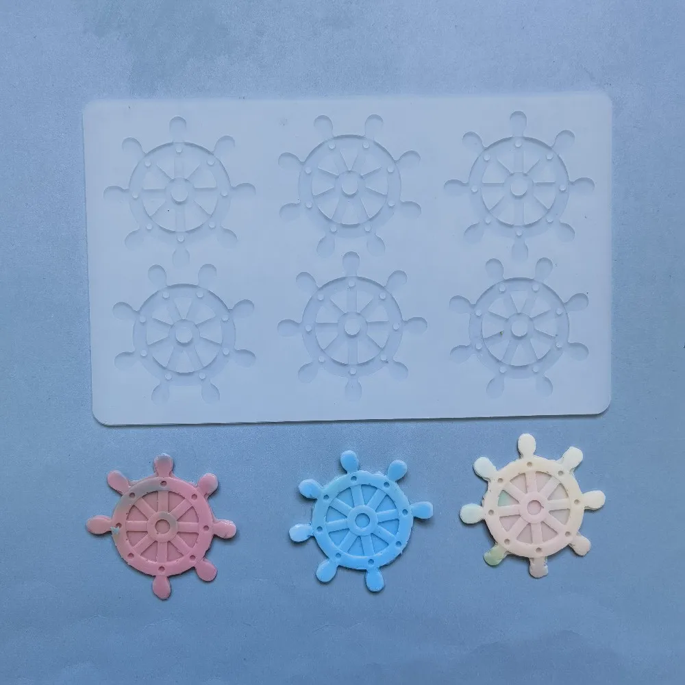 

Ship rudder chocolate silicone mold DIY candy pudding dessert mold cake decoration plugin kitchen baking utensils