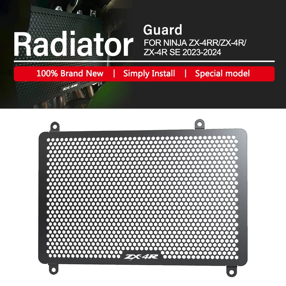 

ZX 4R 4RR CNC Radiator Guard Protector Grille Cover Water Tank Shield For Kawasaki Ninja ZX4R ZX-4R SE ZX-4RR ZX4RR 2023 2024