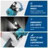 Drillpro Electric Hammer Drill 180W Cordless Hammer Screwdriver Adjustable Head Nail Drill Power Tool for Makita 18V Battery 2