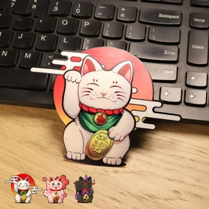 Image for Noizzy Japanese Nagaya Fortune Cat Car Stickers Vi 