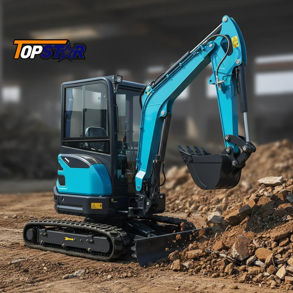 Multifunktionaler Mini-Bagger 2-3 Tonnen Kleiner Bagger für Straßenbau Landwirtschaft Materialtransport