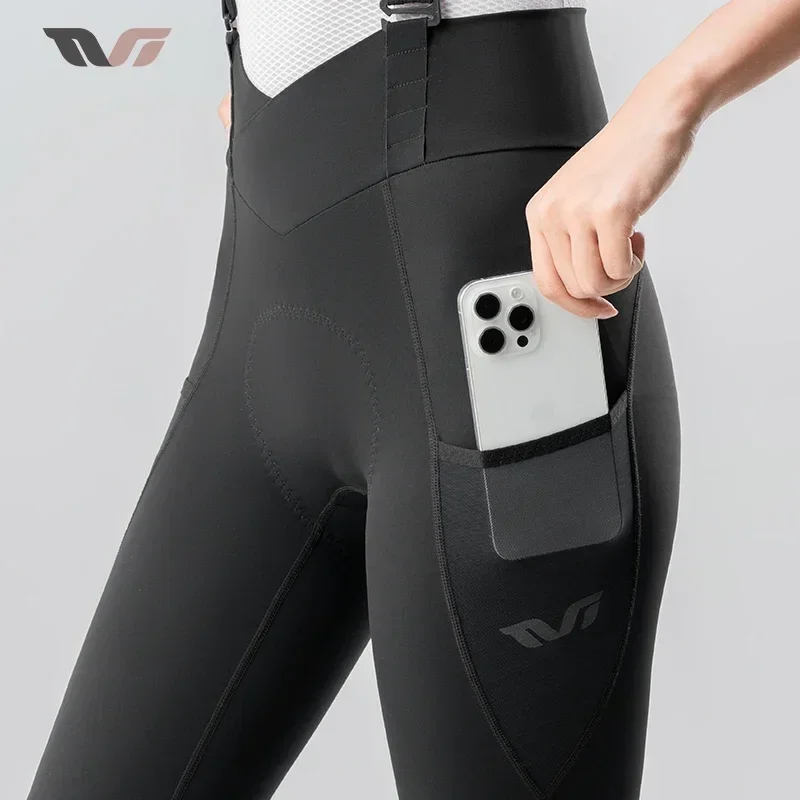 ROCKBROS TVI Series Cycling Bib Spring Autumn Breathable Cycling bib Pants Quick Dry Women PRO Bike Long Pants Cool