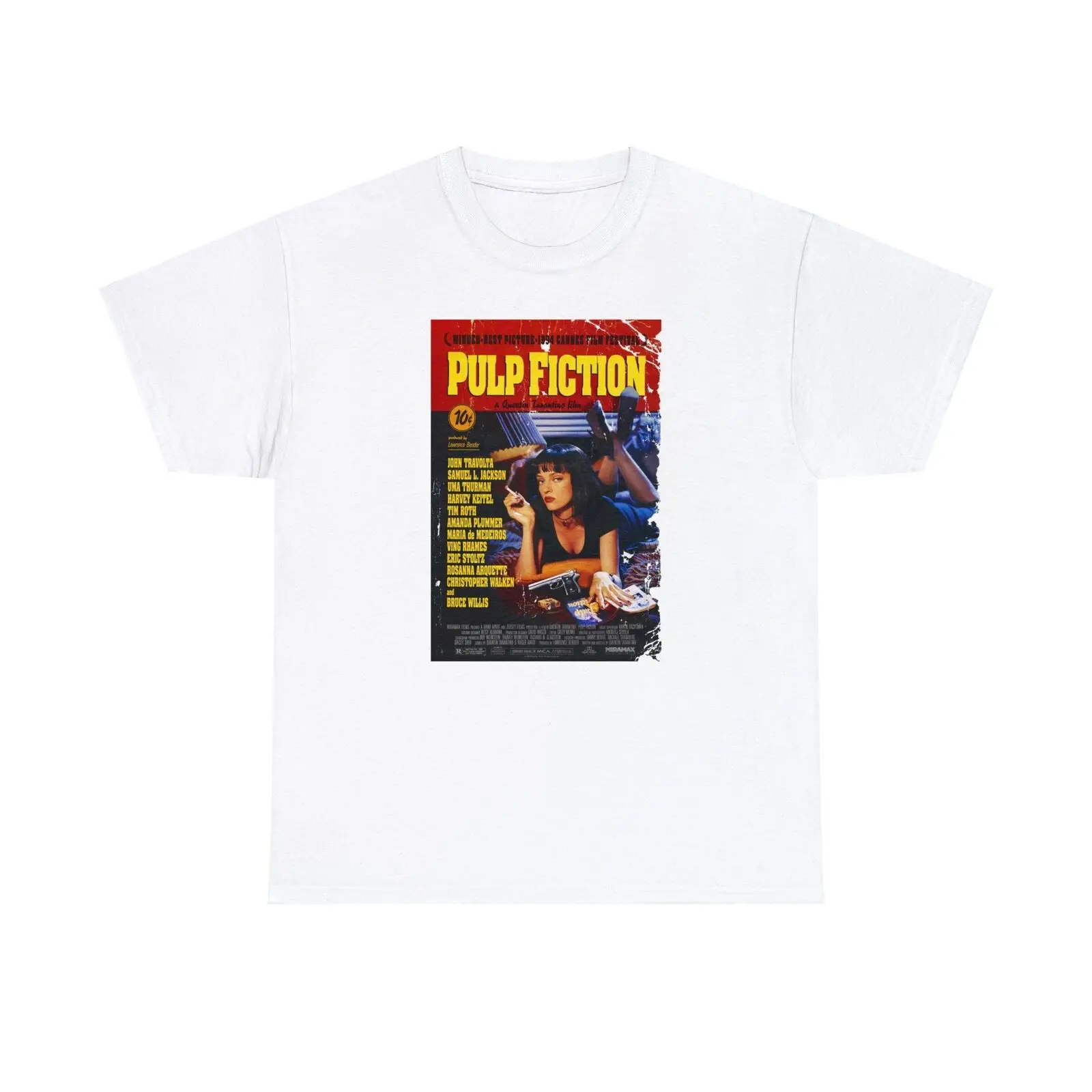 

Винтажный Фильм плакат унисекс футболка Криминальное чтиво 1994 фильм