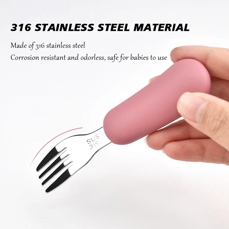  실리콘 다이닝 플레이트 물건 세트, 어린이 식사 훈련, 낙하 방지 접시, 스푼 포크 포함 수유 기구, BPA 프리, 3 개