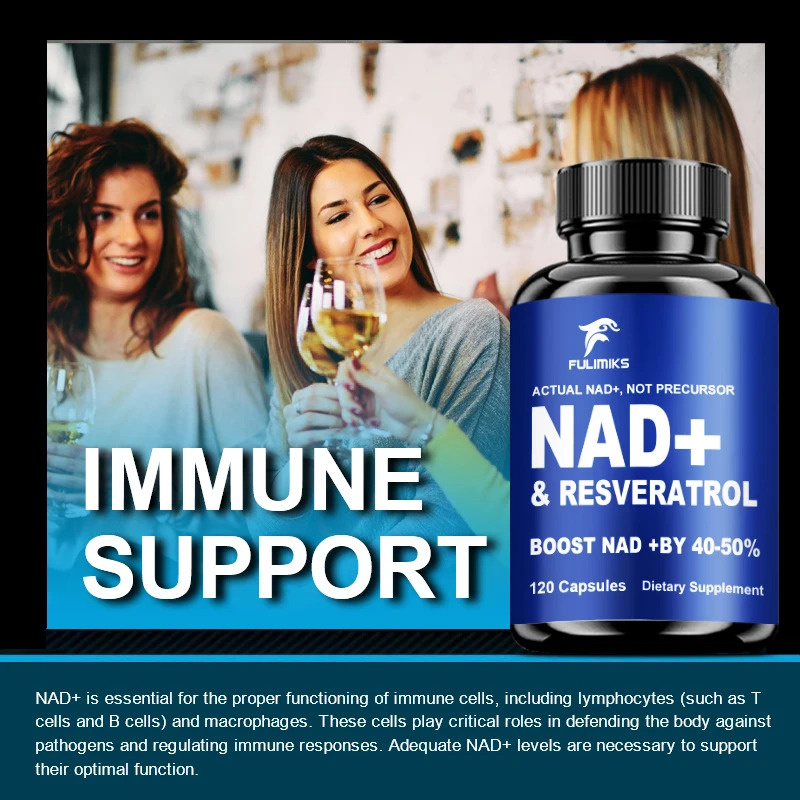 Nad Supplements Resveratrol Vitamin B3 Supports Cellular Health