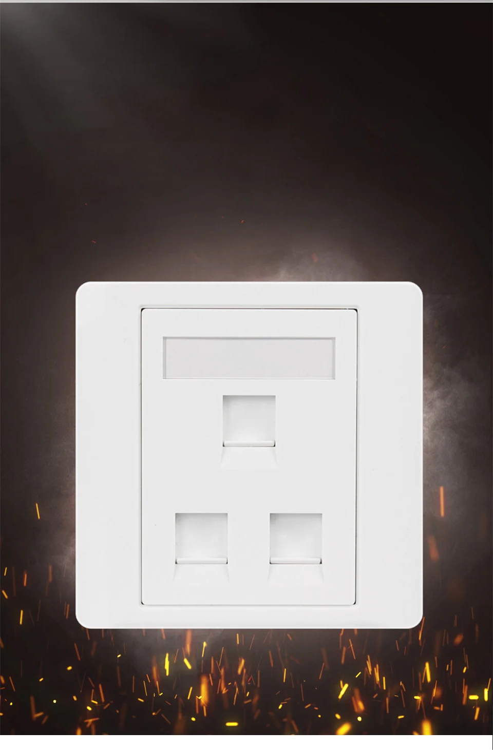De Rede RJ45 Conector Cabo Interface Saída Interruptor De Parede