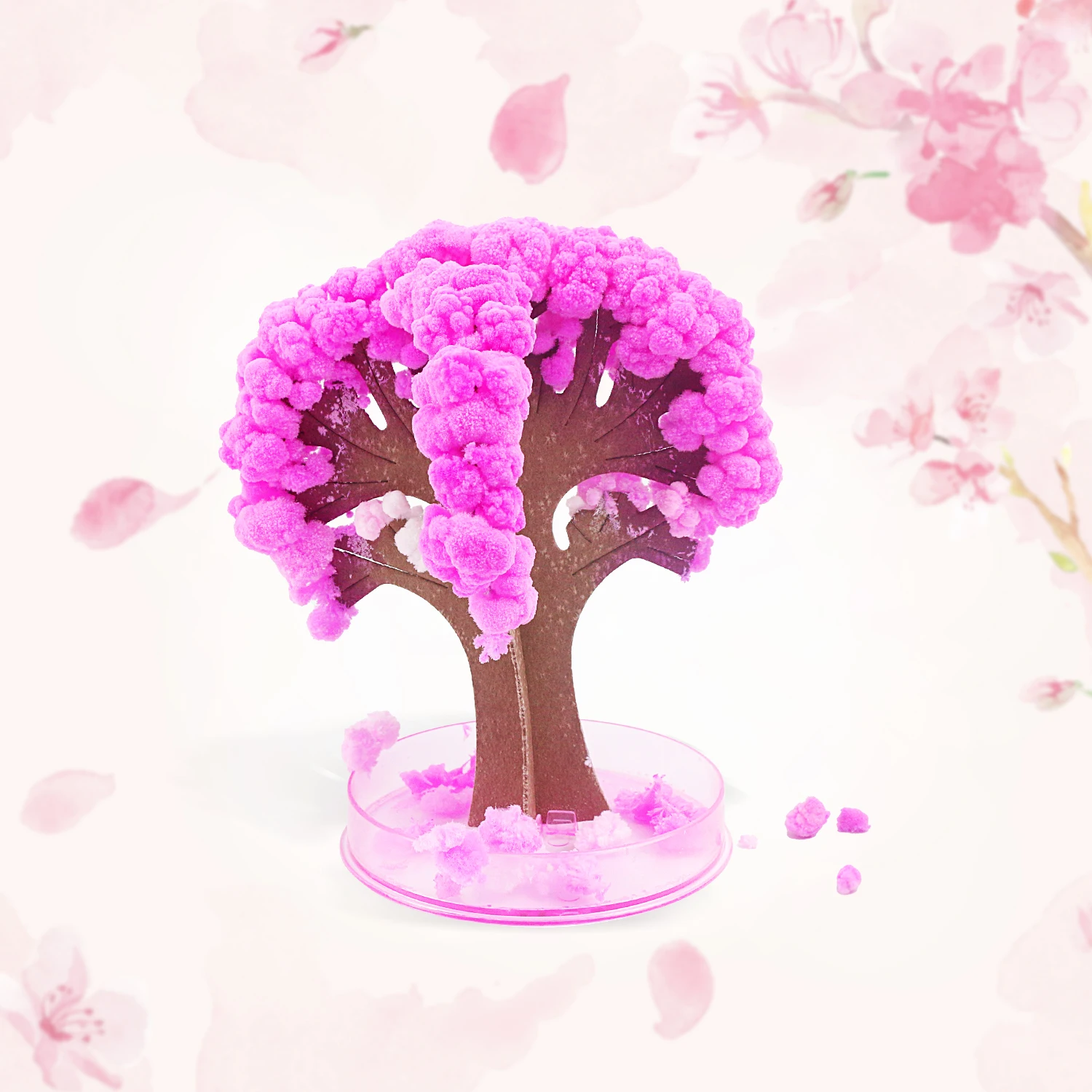 Magisch Papier Sakura Kristall Bäume Weihnachten Magischer wachsender Baum Japan Desktop Kirschblüte Wissenschaft Spielzeug Neuheit Lustiges Geschenk