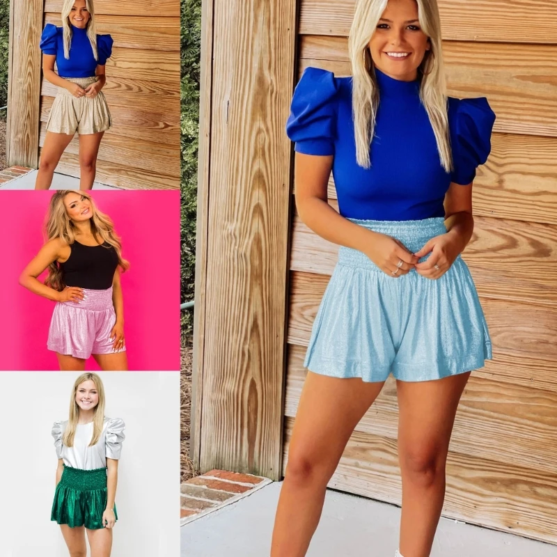 

Adjustable Waistband Shorts Elastic Waist Short Trousers for Sports and Casual
