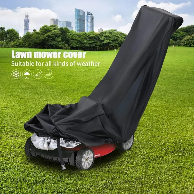 210D Oxford Waterproof Outdoor Garden Lawn Mower Cover UV Protection Dustproof Universal Size Protective Cover garden mower cover