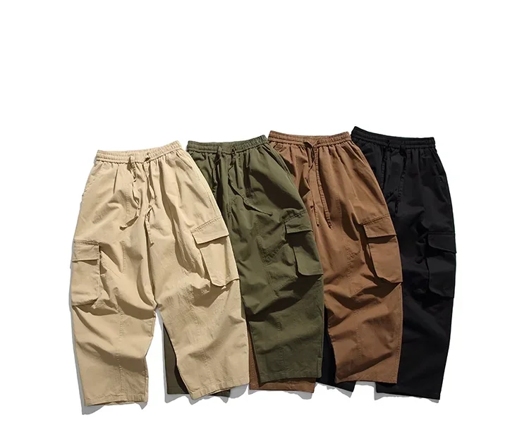 Description Picture 2 of itemAmerican Streetwear Loose Baggy Cargo Pants Men Clothing Harajuku High Quality Tactical Casual Pants Work Straight Trousers