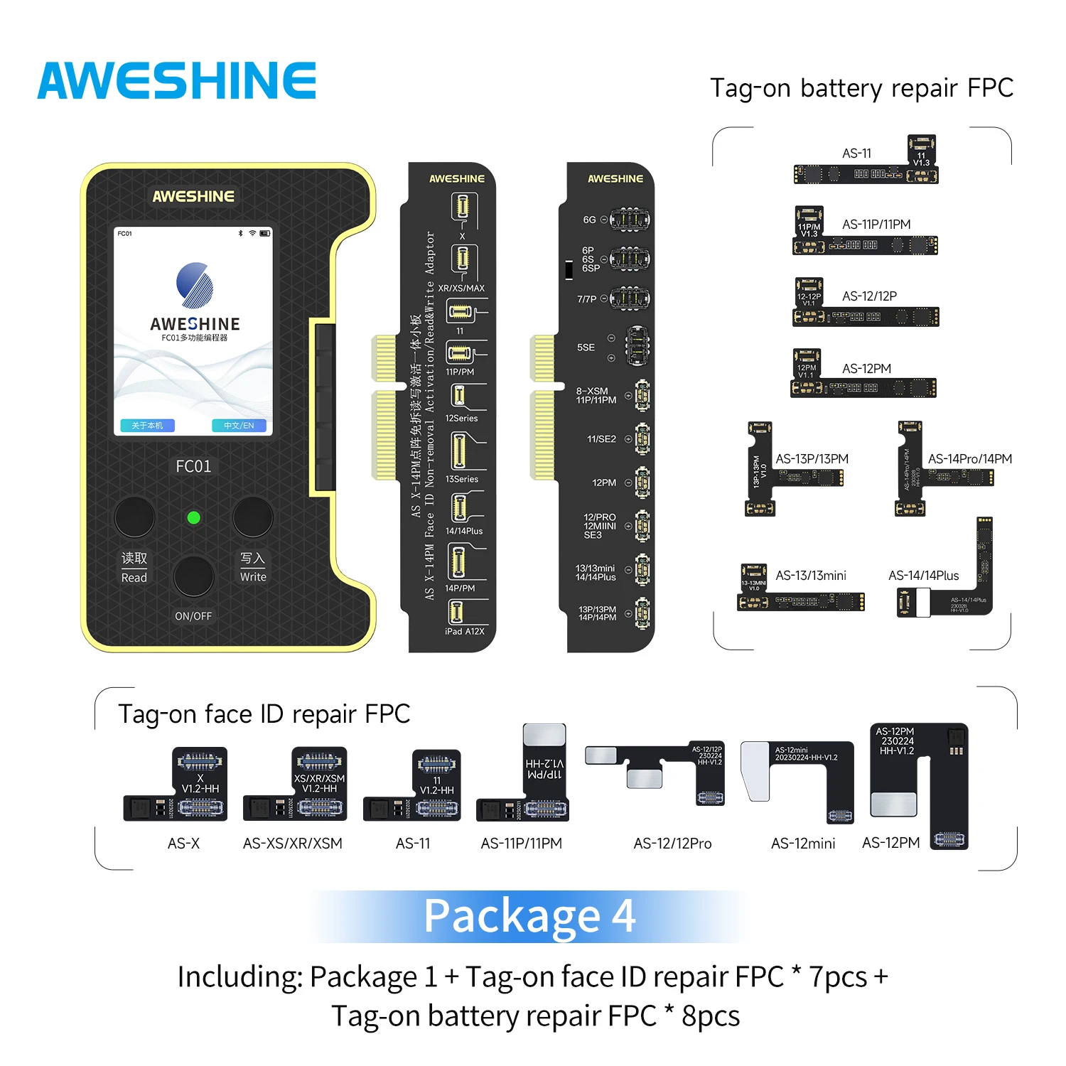 

AWESHINE FC01 точечная матрица с гибкими кабелями для iPhone