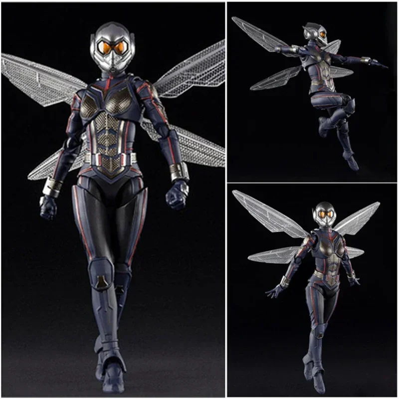

Marvel Anime Figure Avengers Antman Wasp Collectible 17.5cm Figure Model Toys Legends Surprise Children'S Gift Desktop Decorati