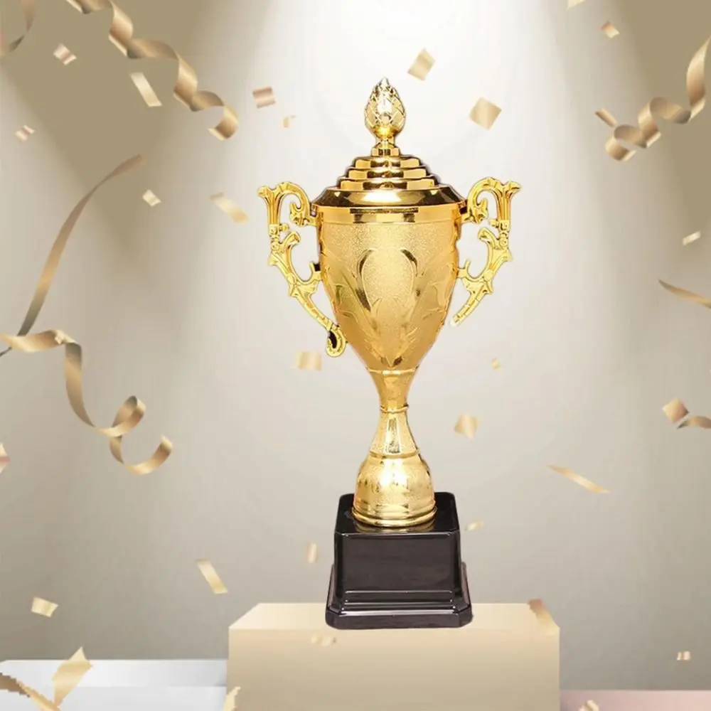 Children's Gold Trophy Awards School Rewarding Supply Competition Soccer Winner Award Trophy Toy Plastic Model Small Prize Cup plastic trophy toys