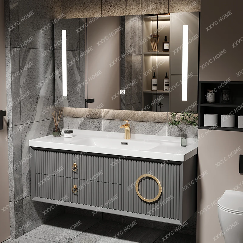 

Ceramic Whole Washbin Bathroom Cabinet Combination Washstand Wash Face Wash Basin Cabinet