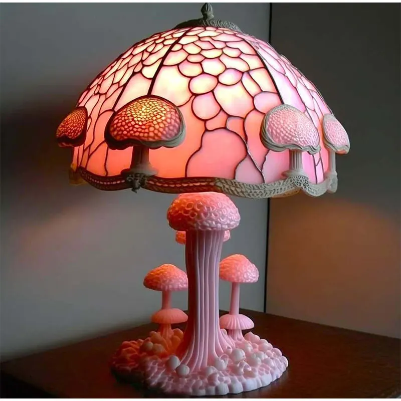 Abstract Mushroom Table Lamp with unique design4