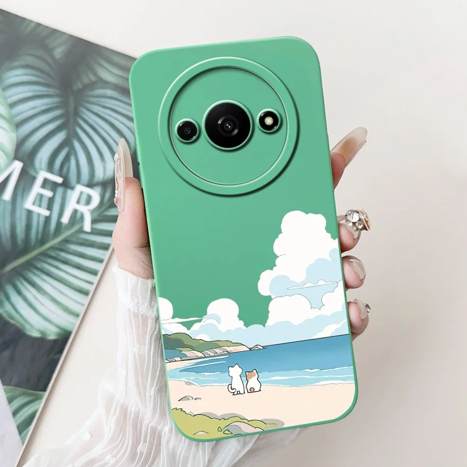 2024 New Fashion Flower Square Silicone Camera Lens Protective Cover