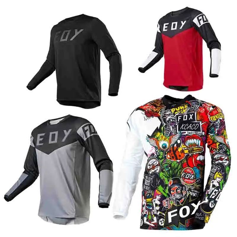 Motocross Jersey Mtb Downhill Cycling Mountain Bike DH Maillot Ciclismo Hombre Quick Dry eoyfox