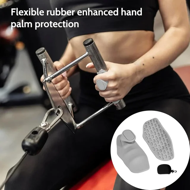 Guantes de Gym con Agarre de Silicona - Protección para Pesas y Crossfit