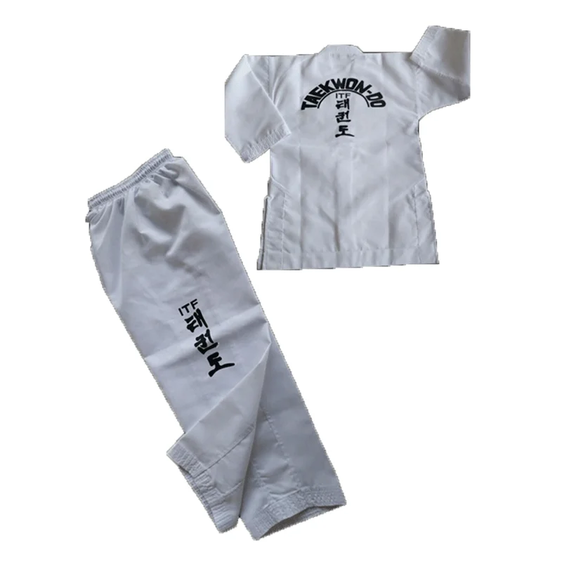 ITF Approve Taekwondo Student Doboks Suit Martial Arts Taekwondo Clothes Long Sleeve uniform