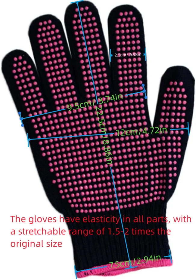 Silicone Oven Gloves 1 Pair Heat Resistant Cut Resistant Non-Slip Silicone BBQ Gloves