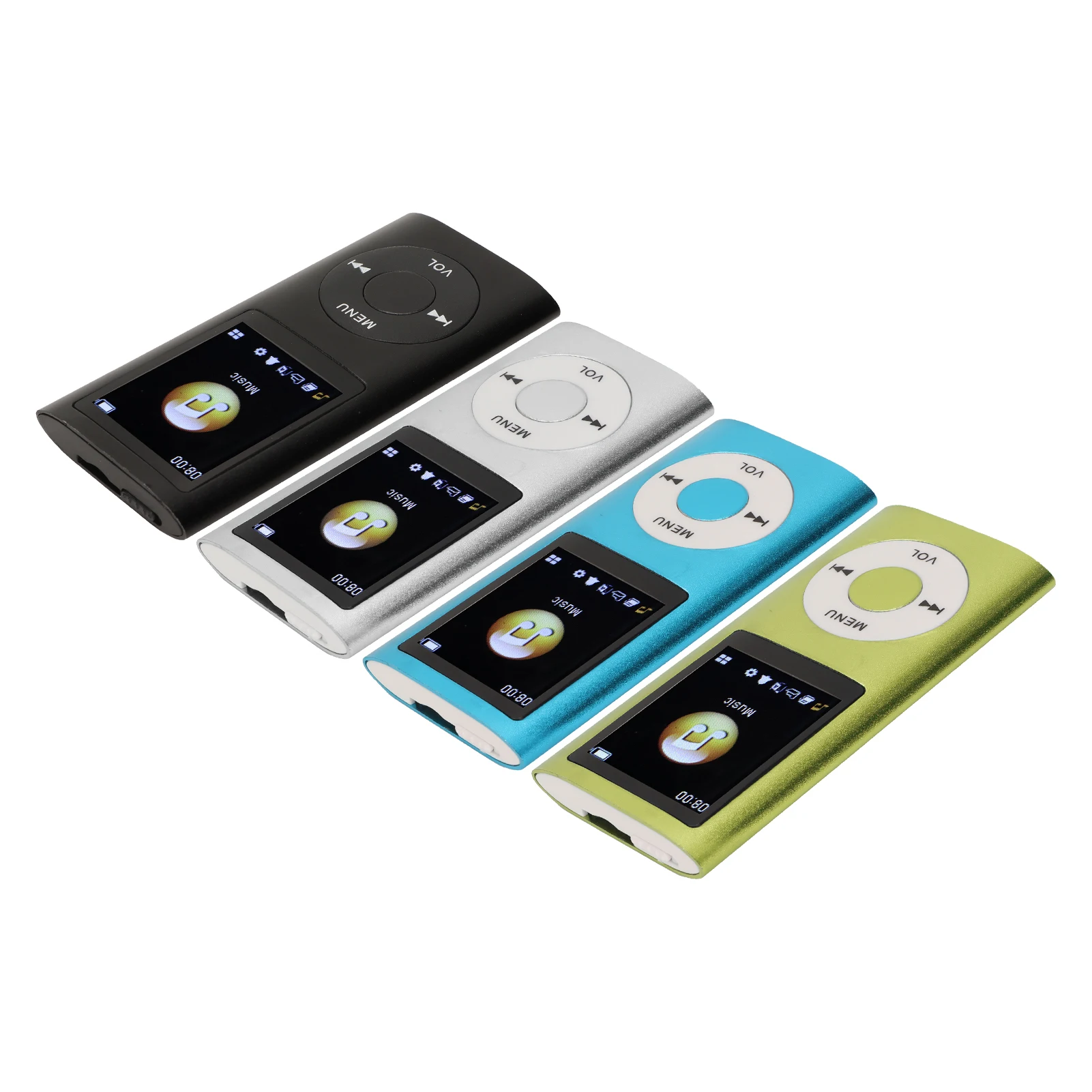 Portable MP3 Player With 1.8 Inch Screen - Lossless Sound Music Player With Earphones, Supports 64GB Card
