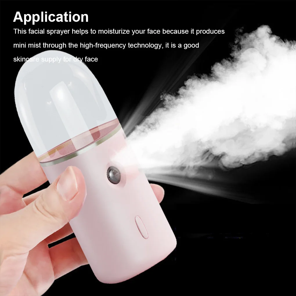 Mist Facial Sprayer Diffuser Rechargeable Misting Spray Face Nebulizer