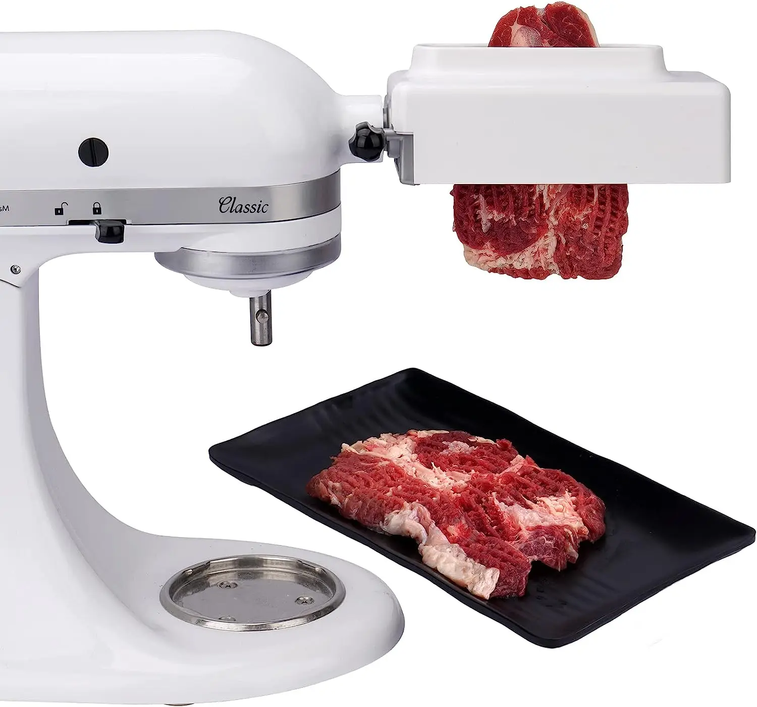 Meat Tenderizer Attachment for All KitchenAid Household Stand Mixers-Mixers Accesssories Meat Tenderizers Dishwasher Safe meat tenderizer attachment