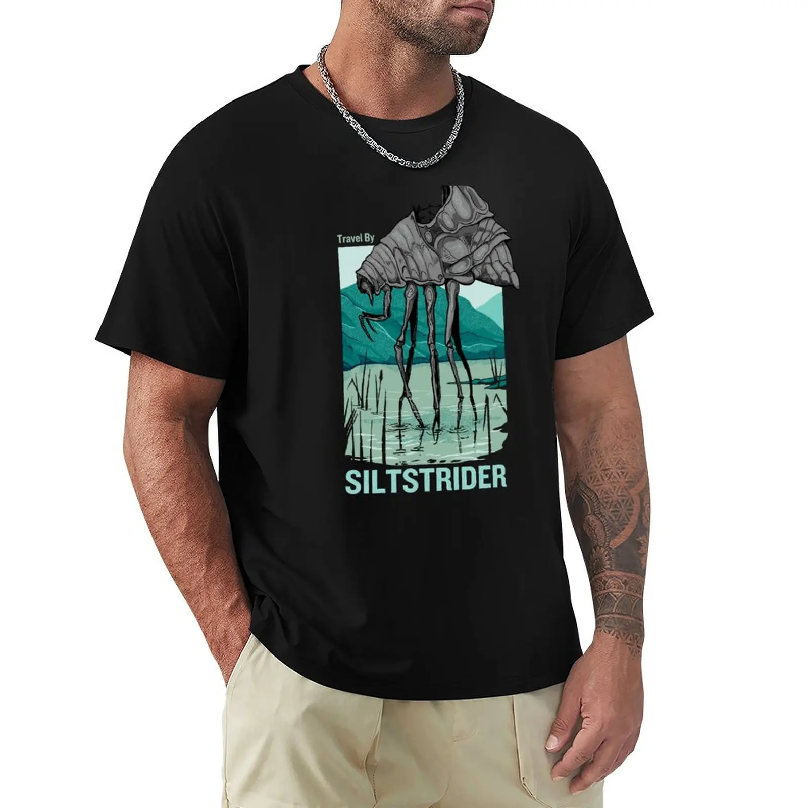 

Travel By Silt Strider T-Shirt quick-drying t-shirt vintage clothes Short t-shirt mens t shirts casual stylish