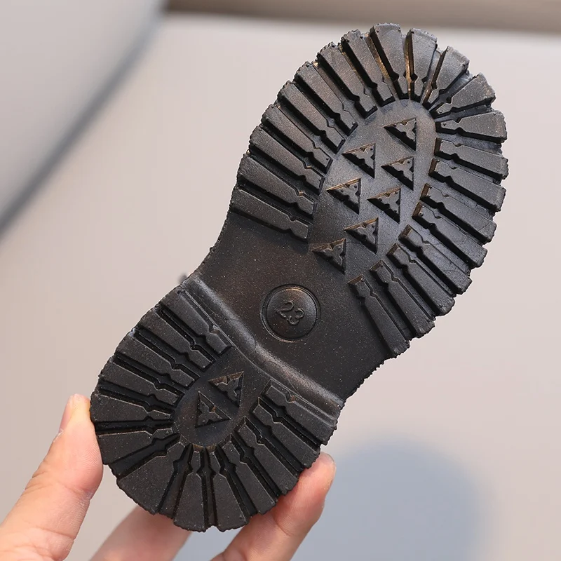 Children's Short Boots Autumn Fashion Boys Girls Handsome Casual All-Match Comfortable Side Zipper Non-Slip Ankle Boot children boots