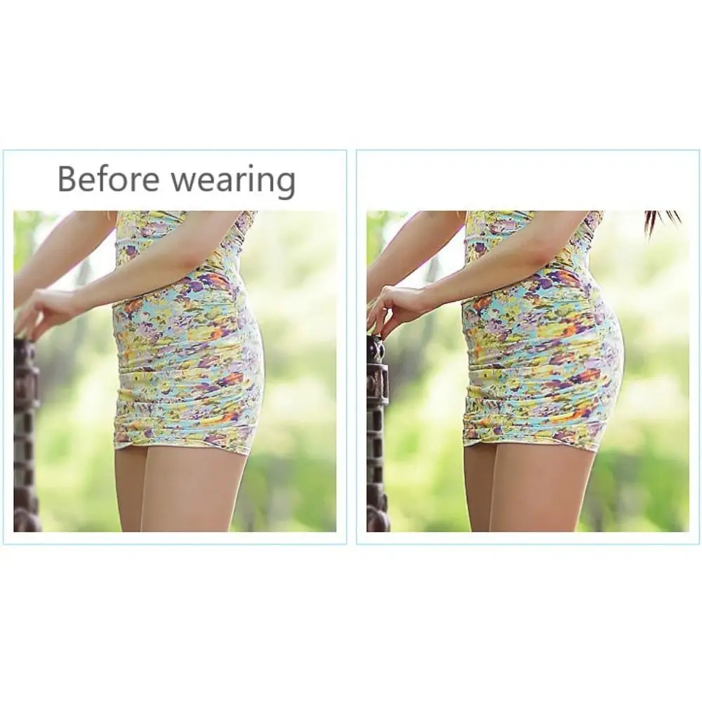 Nylon Women Underwear Enhancer Shapewear Panties Beige Black